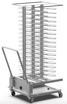 Тележка для тарелок GN2-1 Unox XCP4001